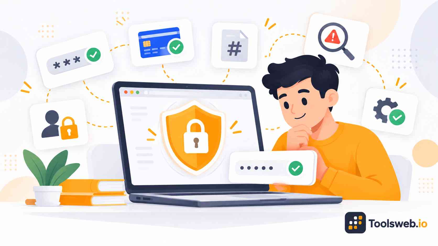 Security Tools for protecting passwords, accounts, payment data, websites, and digital systems from security threats.