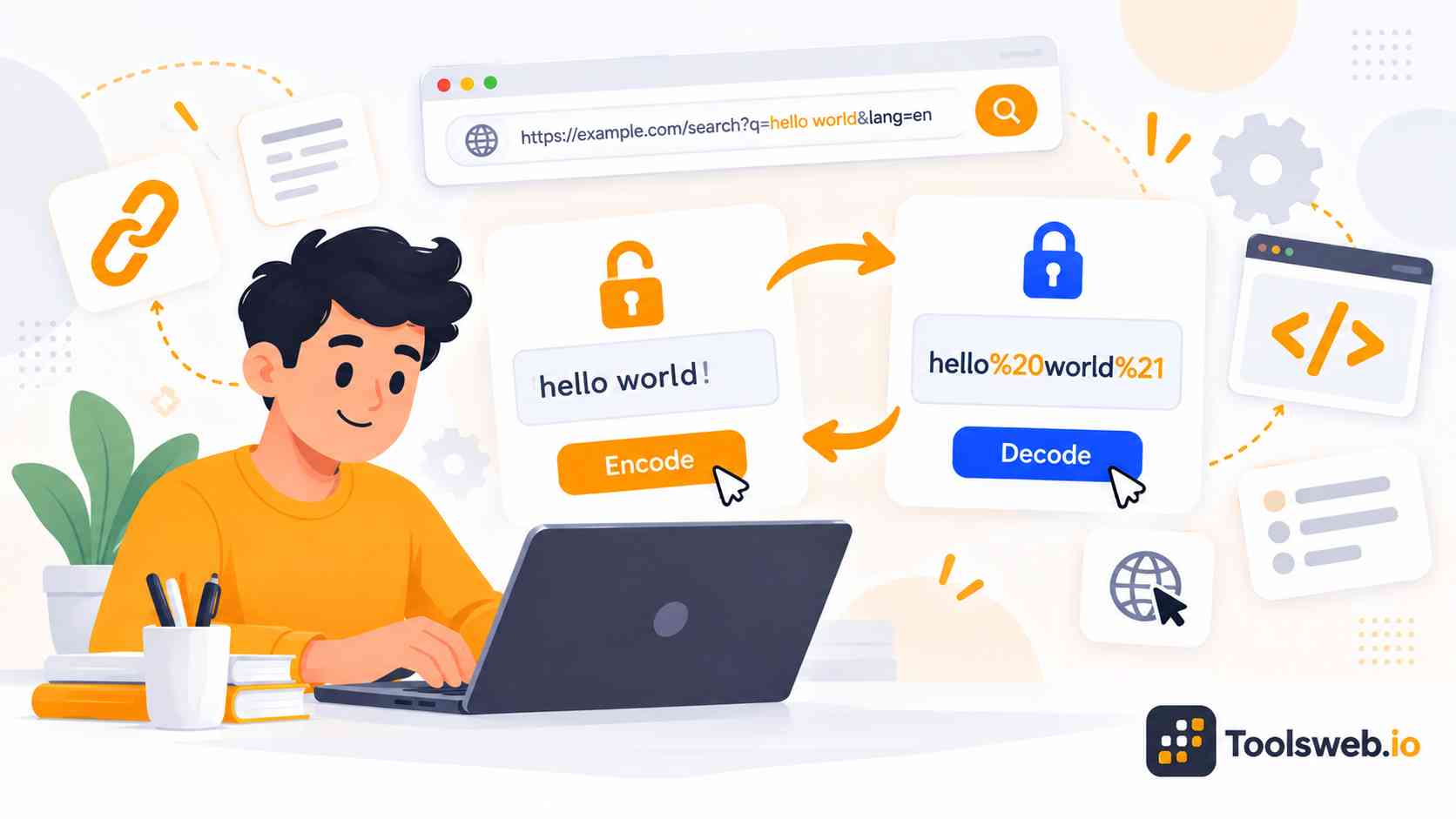URL Encoder Decoder for encoding and decoding URLs online with ease
